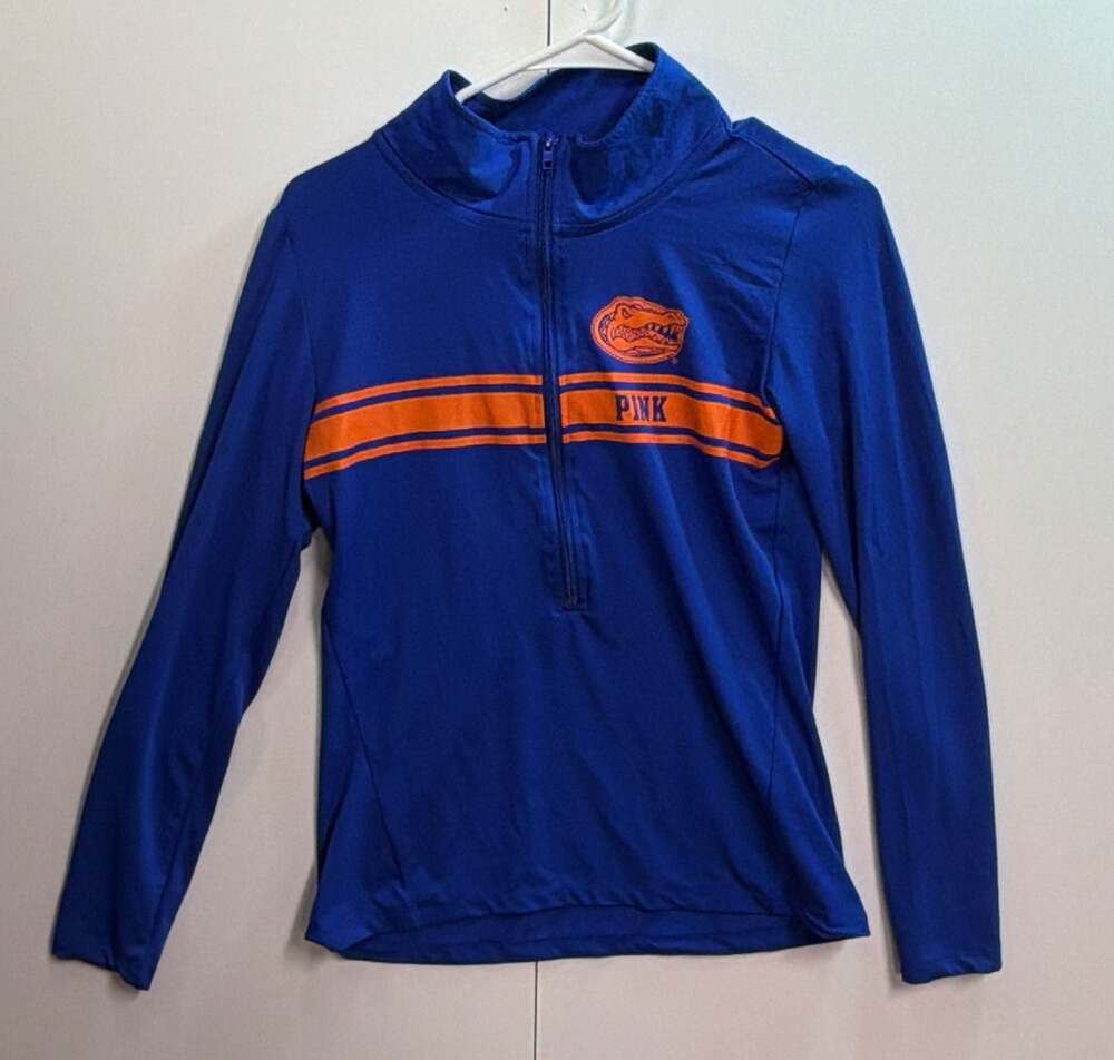 PINK Victoria's Secret Florida Gators Quarter-Zip Pullover Size M